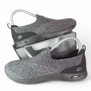 Skechers Stretch‎ Air Cooled Slip-on Sneakers Grey / Black 104091W Women's 7